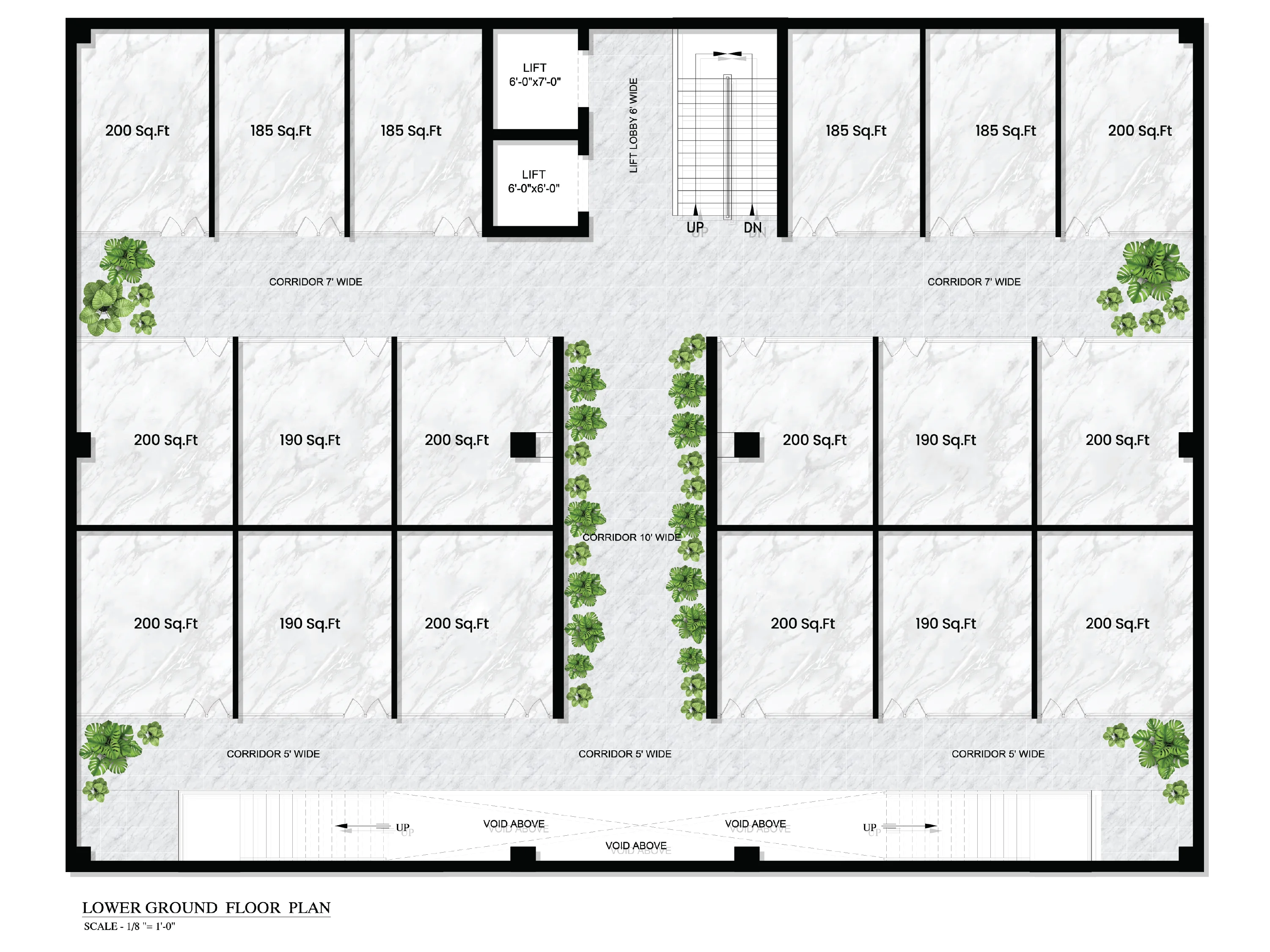 Pearl Business Center lower ground floor